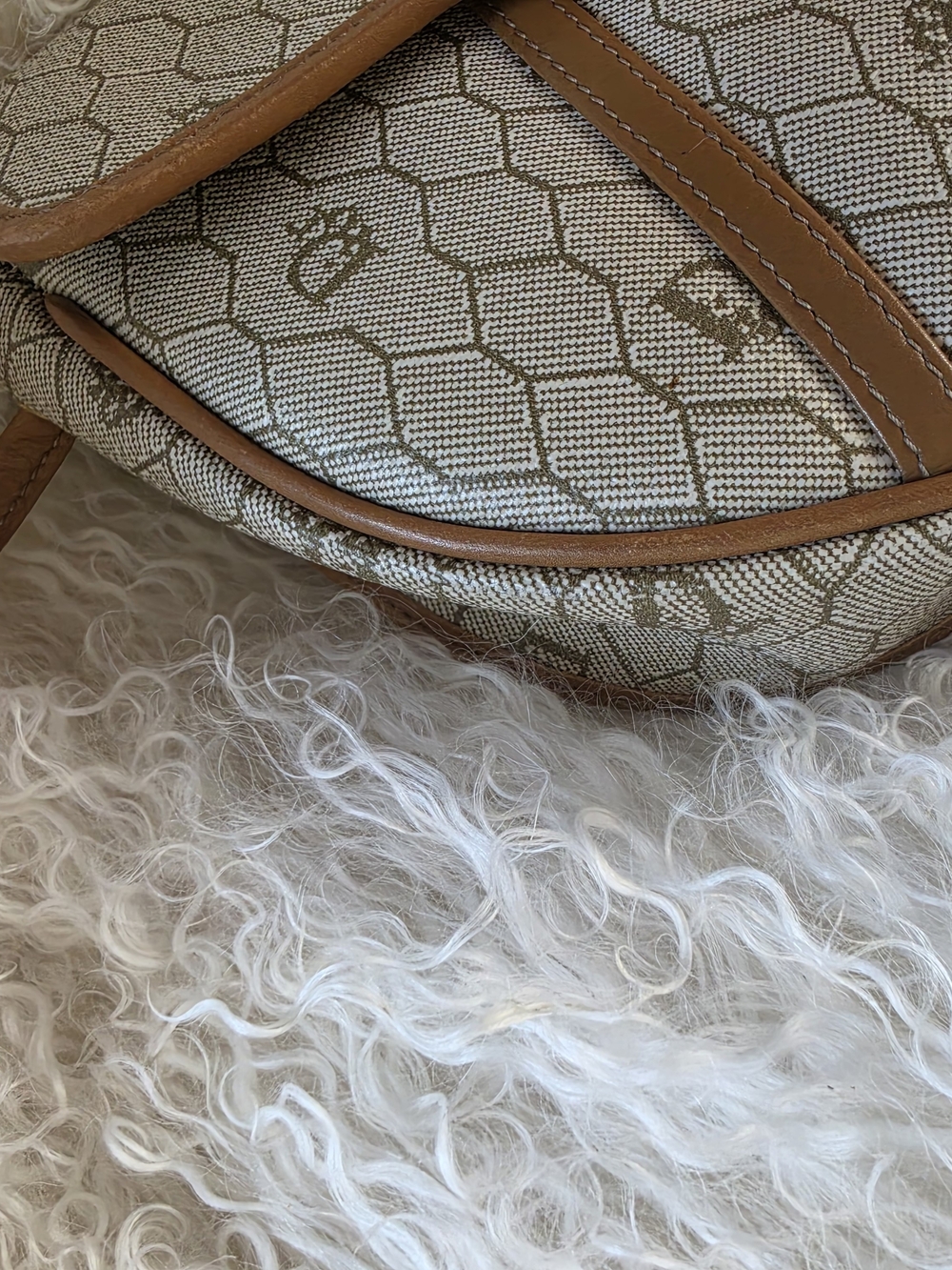 Christian Dior Honeycomb Monogram Beige Vintage - Picture 5 of 12